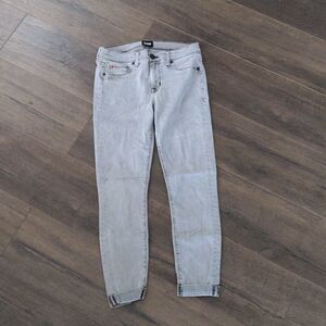 Hudson Harkin Crop Super Skinny Cuff Demu Gray Size 28